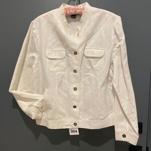 Spring Cream Jean Jacket